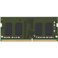 Kingston DDR4 RAM module, green circuit board with black chips and gold connector edge.