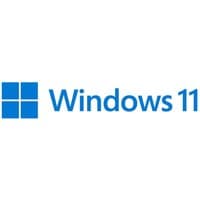 Windows 11 Pro 64bit software box with blue Windows logo and text on a white background