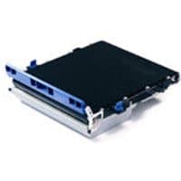 Black and blue OKI 43449705 printer belt with metal frame, designed for 80000 pages.