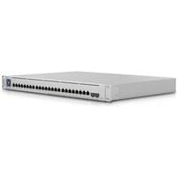 White Ubiquiti UniFi network switch with 24 ports, 2.5G Ethernet, PoE capability, and sleek rectangular design.