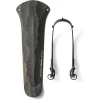 Black Ass Saver Win Wing 2 Gravel Mudguard with camo pattern and detachable mounting bracket.
