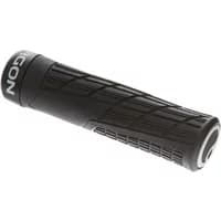 Black Ergon GE1 Evo Lock On Grips with textured surface and ergonomic design for secure bike handlebar grip.