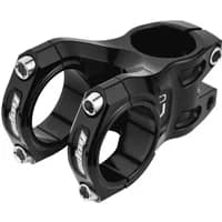 Black Hope Gravity Stem, 50mm reach, sleek design with silver bolts and logo, for mountain bike handlebars.