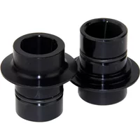 Black Hope Pro 2 Front Hub Conversion Kit 15mm with cylindrical design and flared ends.