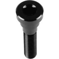 Black and gray Hope Top Cap and Grip Doctor Bolt 2024 with a smooth round head and threaded shaft.