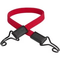 Red Master Lock bungee cord, 600 x 18mm, with black hooks and smooth finish.