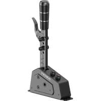 Moza Racing SGP Sequential Shifter with black handle, metal base, and adjustable knobs.