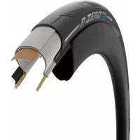 Pirelli P ZERO Race 4S 700x28c black folding clincher tyre with SmartEvo tread and visible internal layers.