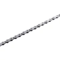 Silver Shimano CN-6701 Ultegra 10-speed bike chain with smooth, interlocking links.
