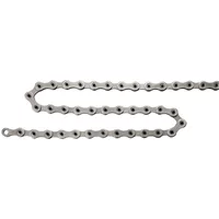 Silver Shimano HG701 Ultegra 11-speed bike chain with smooth links and durable construction.