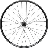 Shimano XTR M9220 29" rear wheel, black spokes, silver hub, sleek design for mountain biking.