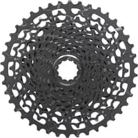 Black SRAM NX PG-1130 11-speed cassette with intricate gear pattern and central mounting hole.