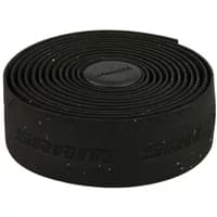 Black SRAM Supercork bar tape roll with subtle logo and textured surface for grip.