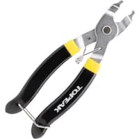 Topeak Powerlink Pliers with black handles, yellow accents, and a silver metal head for chain link removal.