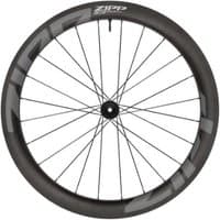 Zipp 303 XPLR SW carbon front wheel, black with silver logo, 700c, tubeless, center lock disc, aerodynamic spokes.