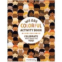 "We Are Colorful Activity Book by Mudpuppy, cover with diverse illustrated faces and bold colorful title"