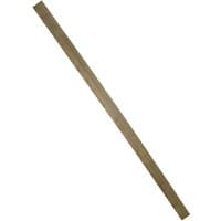 Forest green wooden fence post, 8' long, 4" square, incised texture, by Forest Garden.