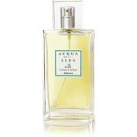 Clear glass bottle of Acqua dell'Elba Altrove Eau de Parfum, 100 ml, with a silver spray cap and green label.