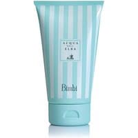 Aqua blue Acqua dell'Elba Bimbi Shower Gel 150 ml tube with white vertical stripes and logo.