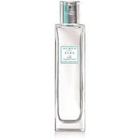 Clear rectangular bottle of Acqua dell'Elba Fabric Spray with turquoise cap and white label.