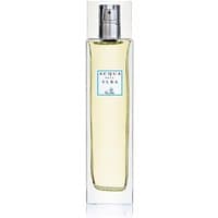 Clear glass bottle of Acqua dell'Elba Fiori floral room spray with silver cap and green label.