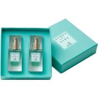 Turquoise box with two 15 ml Acqua dell'Elba Mia Classica Donna floral perfume bottles with gold spray tops.
