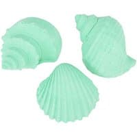 Mint green shell-shaped scented chalks resembling seashells, by Acqua dell'Elba.