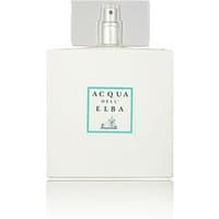 White rectangular Acqua dell'Elba Sport Eau de Toilette bottle with teal label and silver spray cap.