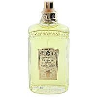 Clear glass bottle of Acqua di Genova Colonia Spray, 180 ml, with ornate gold label and citrus perfume inside.