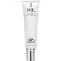 White Bakel Bodylift 150 ml tube with silver cap, purple accents, and "100% active principles" text.