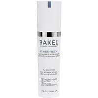 White Bakel Elastin 30 ml face fluid bottle with silver cap and text detailing on the front.