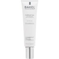 White Bakel Pure Act Oil tube, 150 ml, with silver cap and black text, designed for cleansing all skin types.