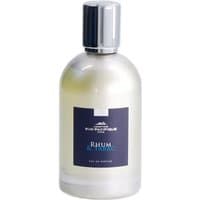 Clear glass bottle with silver cap, dark blue label reading "Rhum & Tabac" by Comptoir Sud Pacifique, 100 ml unisex perfume.