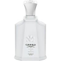 White Creed Love in White cleansing body gel bottle with embossed logo and silver cap, 200 ml.