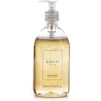 Culti Aramara Hand & Body Soap 500 ml, clear rectangular bottle with pump, amber liquid inside.
