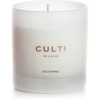 Frosted glass Culti Jasmine Candle with "CULTI MILANO" text, white wax, and single wick.