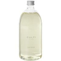 Clear bottle of Culti Ode Rosae floral diffuser refill, 1000 ml, with silver cap and minimalist label design.