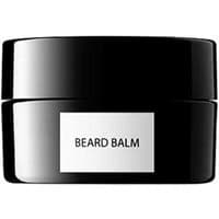 Black David Mallett beard balm jar with white label, 75 ml, sleek design for men, moisturizing balm for normal skin.