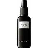 Black David Mallett Spray N2 bottle with white label, pump nozzle, 150 ml, for volume and styling all hair types.