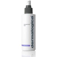White Dermalogica Antioxidant HydraMist bottle with gray spray nozzle and purple accent label.