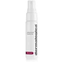 White Dermalogica Antioxidant HydraMist spray bottle, 30 ml, with black text and maroon accent.