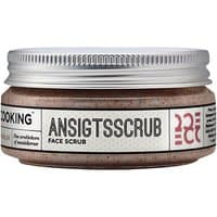 Ecooking Face Scrub 100 ml in a round jar with a silver screw cap and a white label displaying product details.
