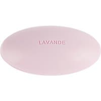 Oval lavender soap bar with "LAVANDE" embossed on top, by Fragonard.