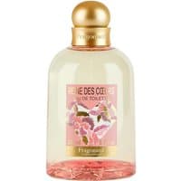 Fragonard Reine des Coeurs Eau de Toilette, 200 ml, clear bottle with pink floral label and gold cap.
