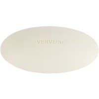 Oval white Fragonard Verveine soap bar with embossed text, 140g, for cleansing hands.