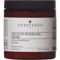 Brown jar of Hobe Pergh Cellulite Modeling Cream, white label with black text, 250 ml size.