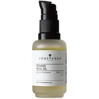 Hobe Pergh Face Toning Herbs and Hay Extract, 30 ml bottle with black pump and white label, suitable for all skin types.