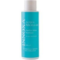 Blue Innoxa Acqua Micellare bottle, 200 ml, white cap, white text, cleansing face tonic water for all skin types.