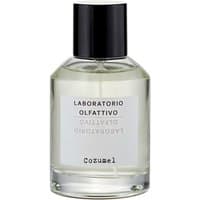 Laboratorio Olfattivo Cozumel Eau de Parfum, clear glass bottle with black cap, white label, 100 ml men's aromatic perfume