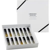 Laboratorio Olfattivo Discovery Set, 19 x 3 ml vials in white box with black accents, unisex eau de parfum kit.